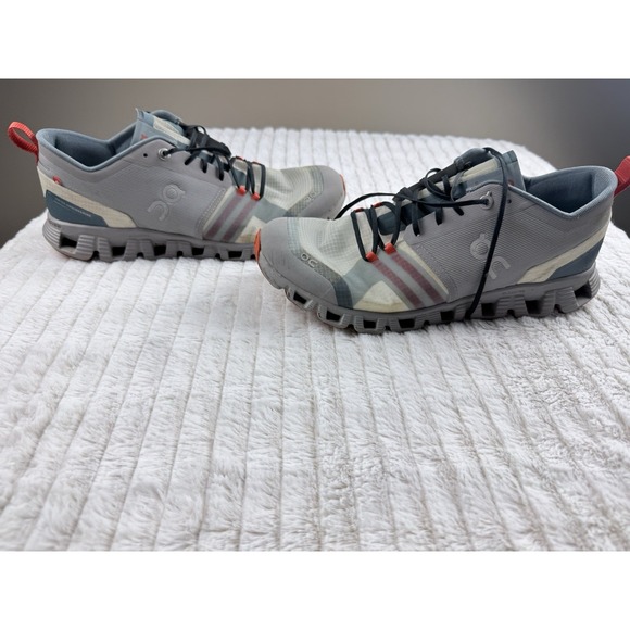 On Clouds Other - On Cloud Shoes X Shift Men's Size 8.5 Gray Alloy Red Running Hiking Sneakers
